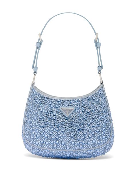 crystal prada cleo bag|prada cleo hobo shoulder bag.